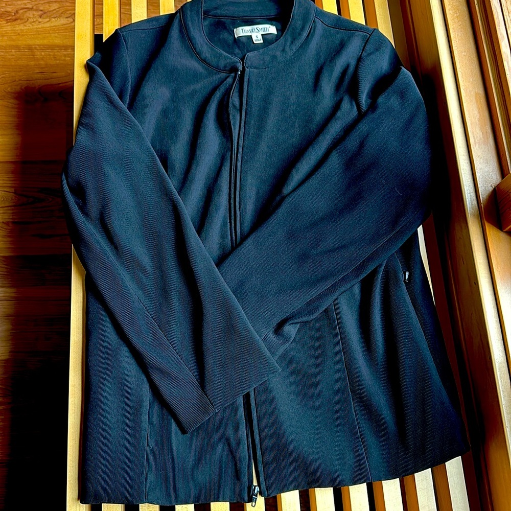 Travelsmith Black Jacket Small EUC
